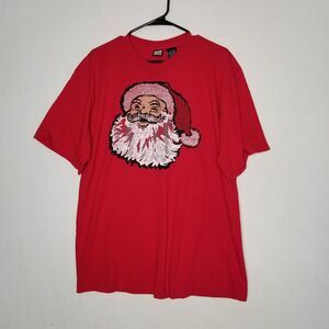 Dec 25 Santa Clause Christmas Red T Shirt Holiday Graphic Large 42/44